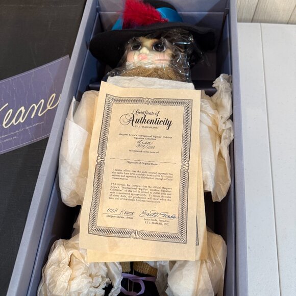 MARGARET KEANE INTL BIG EYE CHILDREN SIGNATURE COLLECTION DOLL “LISA” W/BOX #319 - Picture 4 of 13